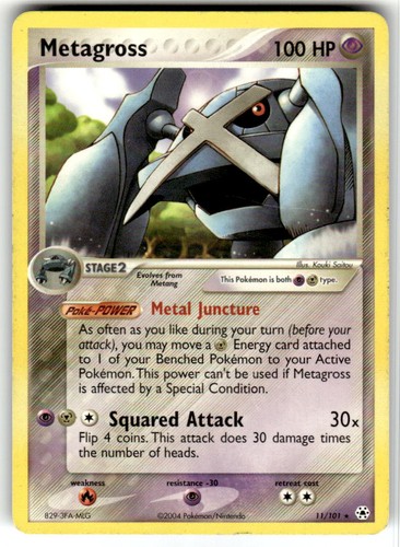 Metagross (EX Hidden Legends) 11/101 Rare Pokemon Lightly Played