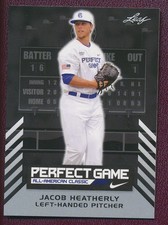 2016 LEAF JACOB HEATHERLY #GD-14 PERFECT GAME ISSUED CARD TRUE ROOKIE SUPER RARE
