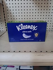 Kleenex 54281 Ultra Soft Facial Tissue, White 120 Count - New