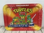 NEW Teenage Mutant Ninja Turtles TMNT Metal TV Dinner Snack & Play Tray 1988 VTG