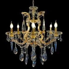 Maria Theresa Gold Crystal Chandelier 26”