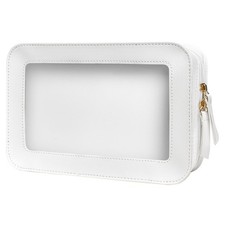 Clear Makeup Bags TSA Approved Toiletry Bag W/ Zipper Clear Makeup Organizer Fit