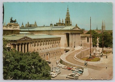 Vintage Vienna Parliament Building Postcard Austria 1950s/60s Kellner Wien