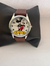 Mickey Mouse  Unisex Quartz Leather Strap Watch
