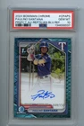 2024 Bowman Chrome Paulino Santana Auto Reptilian Blue Refractor 1st /150 PSA 10