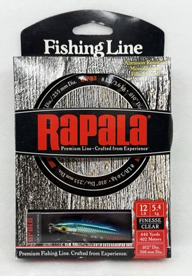 Rapala 8 lb Fishing Line Spool + Rapala HJ-8 Husky Jerk Lure Combo