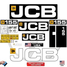 Fits JCB 155 Decal Kit Skid Steer Stickers - Free Shipping