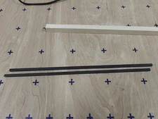 Ebony Blanks 1/4" x 1/4" x 16-1/2" Spindle Square Wood Blocks Black 