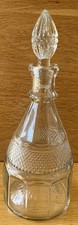 Antique Georgian Lead Crystal Decanter - Hobnail Decoration Excellent Condition