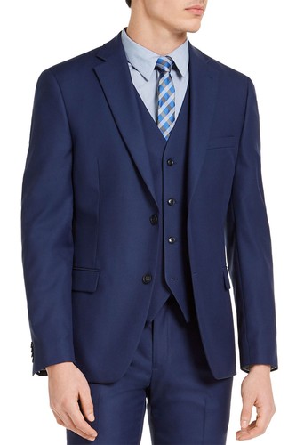 Alfani Mens Slim-Fit Stretch Two Button Suit Jacket 40 Regular Blue - NWT $360 Alfani Mens Slim-Fit Stretch Two Button Suit Jacket 40 Regular Blue - NWT $360
