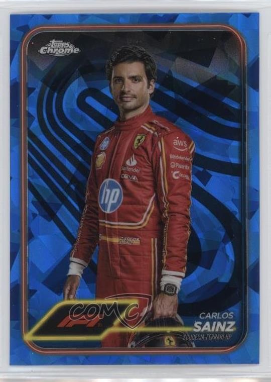 2024 Topps Chrome Sapphire Formula 1 F1 Drivers Carlos Sainz Jr #4 0s9t