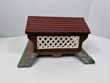 Vintage Byron Molds Covered Bridge Red 1980s
