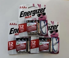 Energizer Max AAA Alkaline Batteries – 12 Total (3 Packs of 4) – Exp 12/2033