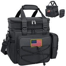 Tactical Lunch Box for Men 20L Expandable Double Insulated Cooler Bag with Molle