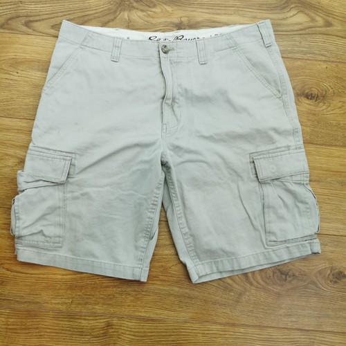 Eddie Bauer Cargo Shorts Mens W36 Grey Pockets Utility Army Military Outdoor - 第 1/10 張圖片
