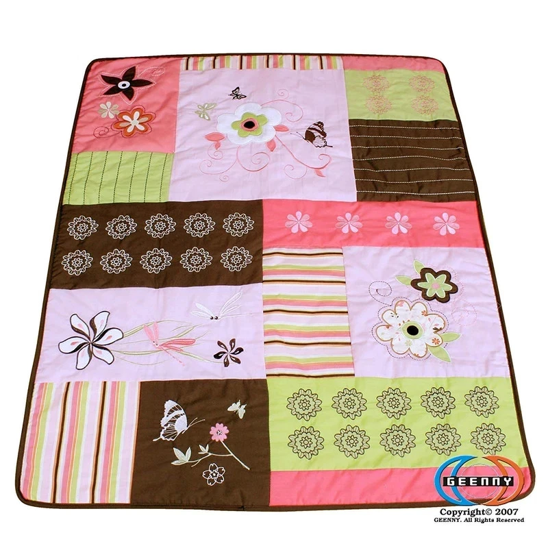 Boutique 12-Piece Baby Crib Bedding Set - Floral Dream Girl Nursery Set - Cri... - Image 2 of 4