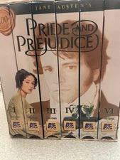 Pride and Prejudice VHS Set (6 Tapes) A&E 20th Anniversary Edition Colin Firth