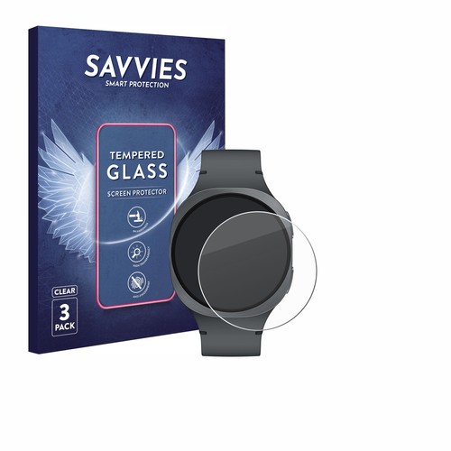 Savvies Pellicola Vetro Temperato Per Orologi (Circolare, ø: 40 Mm