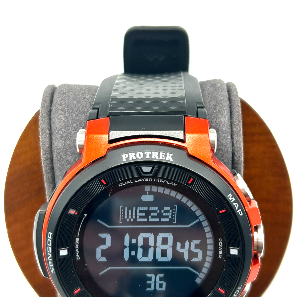 CASIO Pro Trek Smart WSD-F30-RG Orange Men's Watch Japan VeryGood