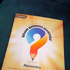 Newsday Brain Benders Monthly September 2026 Paperback Puzzles Crosswords Sudoku