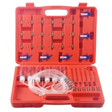 24pc 6 Cylinder Diesel Injector Leak Off Flow Meter Test Kit Bosch Denso Delphi