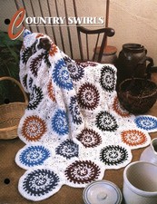 Country Swirls Afghan  Annie's Crochet Quilt  Afghan Club QAC335-01