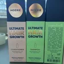 NEW Moerie Ultimate Hair Growth Shampoo  Conditioner Set Full Size 250ml