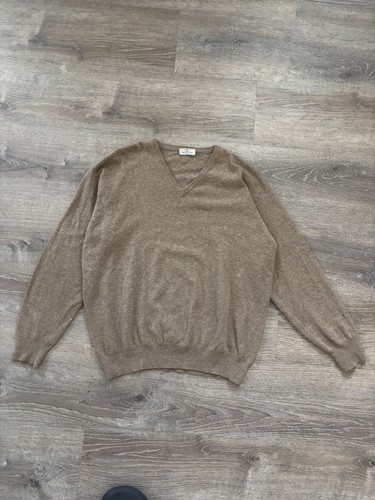 Valentino Vintage Cashmere Wool Sweatshirt – XL – Brown Luxury Designer - Picture 2 of 9