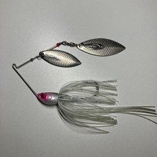 OSP High Pitcher MAX white spinnerbait by Namiki and Kawamura, Beeble