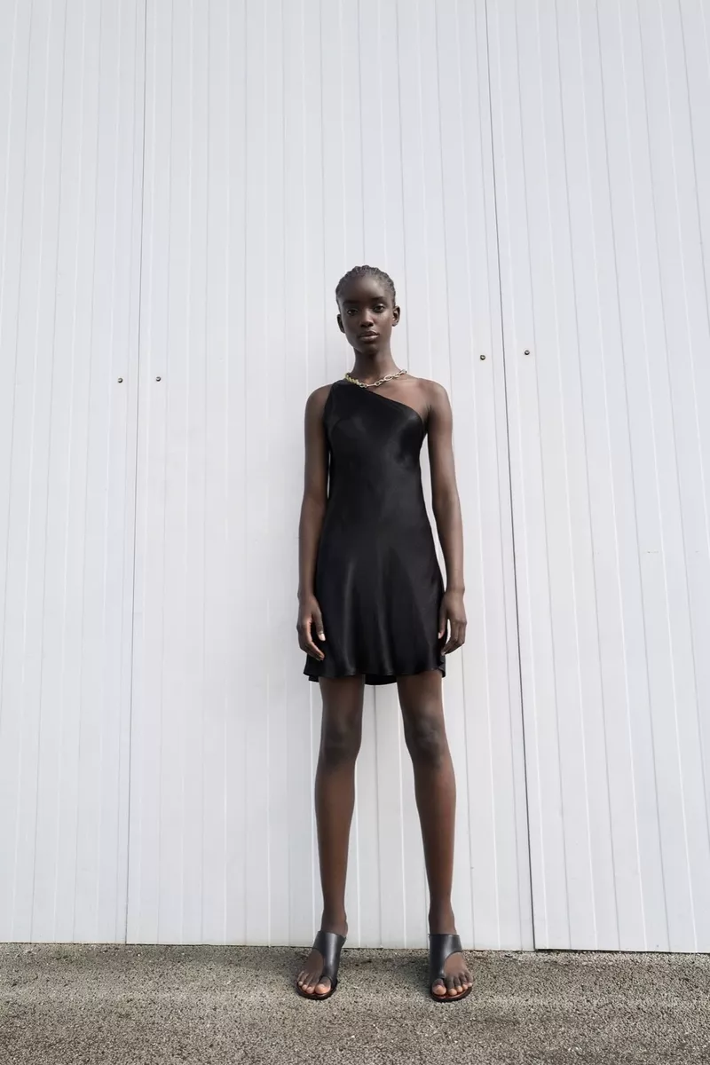 Zara trf top black dress