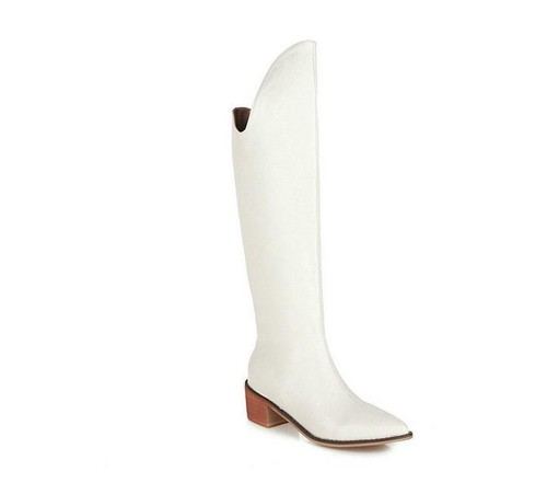 Cowboy Women's Cowboy Boots Chunky Heel Shoes Riding Casual Knight Boots Vintage - Picture 15 of 20