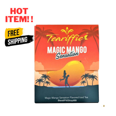 TEARIFFIC Magic Mango Sensation Energy Tea Flavored Performance & Stamina 12's