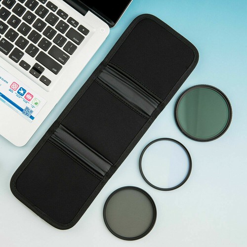 3/4/10 Slots Lens Filter Case Pouch Bag for UV CPL ND Filter 58mm 62mm 82mm etc - Picture 13 of 33