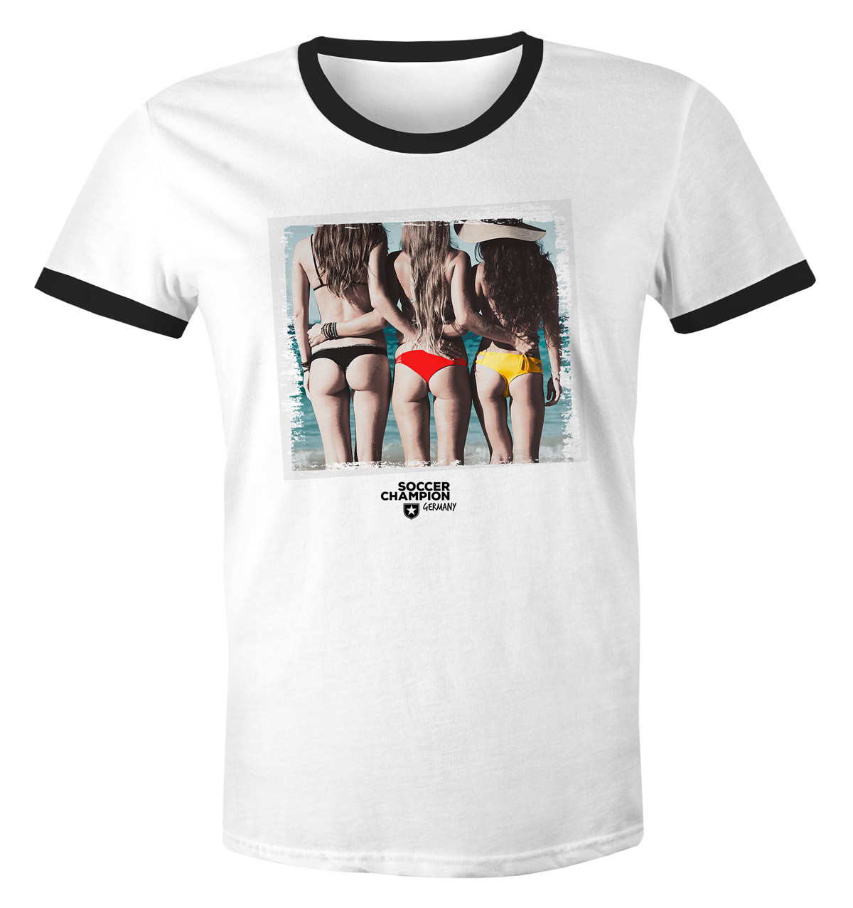 Женская футболка Deutschland Fan Sexy Bikini Girls Frau drauf Strand Deutschland 5090₽