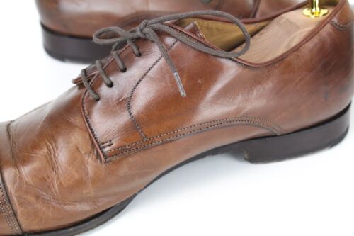 SUITSUPPLY Mens Dress Shoes EU43.5 Brown Pure Calf Leather Derby Lace-Ups - Picture 11 of 18