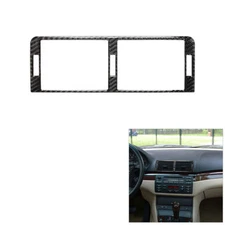 Carbon Fiber Central Air Vent Outlet Frame Cover Trim For BMW 3Series E46 98-05