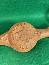 Antique Peerless ICELAND Freezer Ice Cream Maker Crank