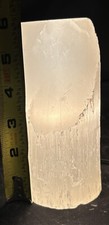 Selenite Lamp 6 inches lipstick shape
