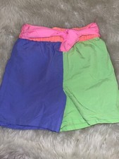 vintage jcpenny surf fun color block kids shorts size 6x