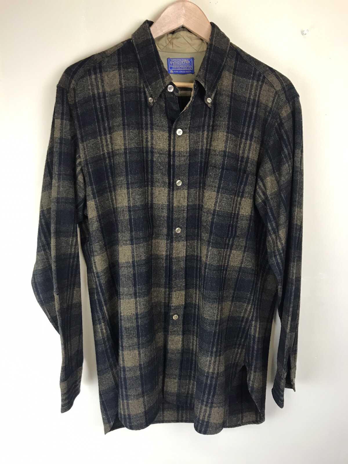 Vintage Pendleton Virgin Wool Button-Down Made in… - image 5