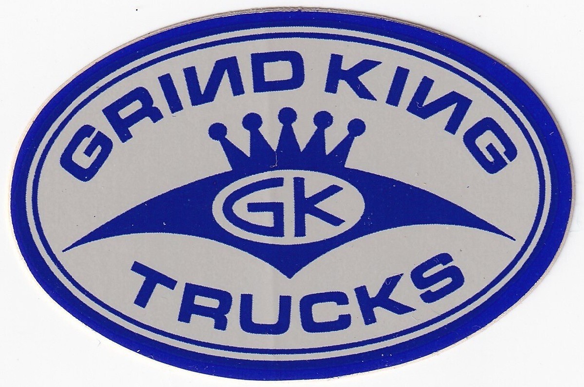 Vintage 1990's GK-Grind King Trucks Skateboard Sticker in