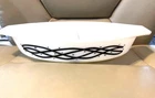 Vtg Pyrex Oval Divided Casserole Dish Black Barbed Wire Braided 1 1/2 Qt #10 USA