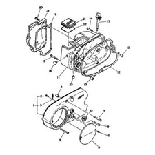 YAMAHA FS1 E DX 50 1969-1989 Kit vis CRUCIFORME inox moteur complet FS-1