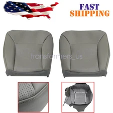 Fits 2000-2008 Ford E150 E250 Van Front Bottom Lower Perforated Seat Cover Gray