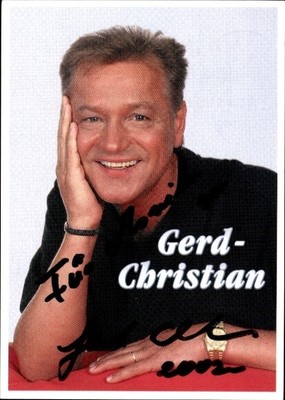 Ak Sänger Gerd Christian, Portrait, Autogramm - 11078756