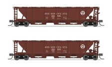 Broadway Limited N PRR H32 Covered Hopper - 7250 2-Pack A 