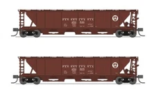 Broadway Limited N PRR H32 Covered Hopper - #7250 (2-Pack A)