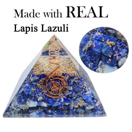 Lapislazuli Orgon Pyramide Positiver Energiegenerator Kristallsteine zur Heilung - Bild 2 von 12