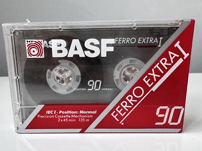 BASF Ferro Extra I 90 Normal Position Type I Blank Audio Cassette - Germany 1991