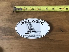 Pelagic Sportfishing Charters  Logo  Sticker/Decal Outdoor Approx  5” Authentic